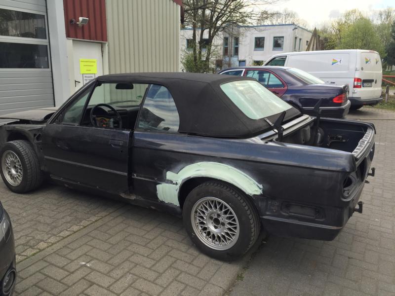 Ankunft beim Lackierer