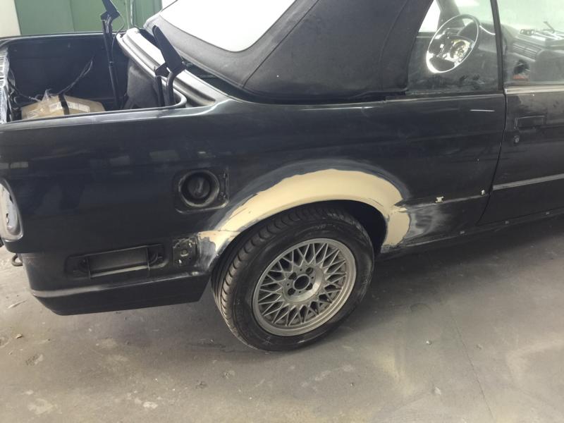 Lackierer hat angefangen