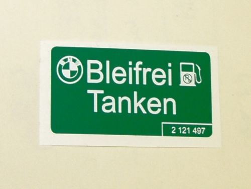 Benzin Aufkleber