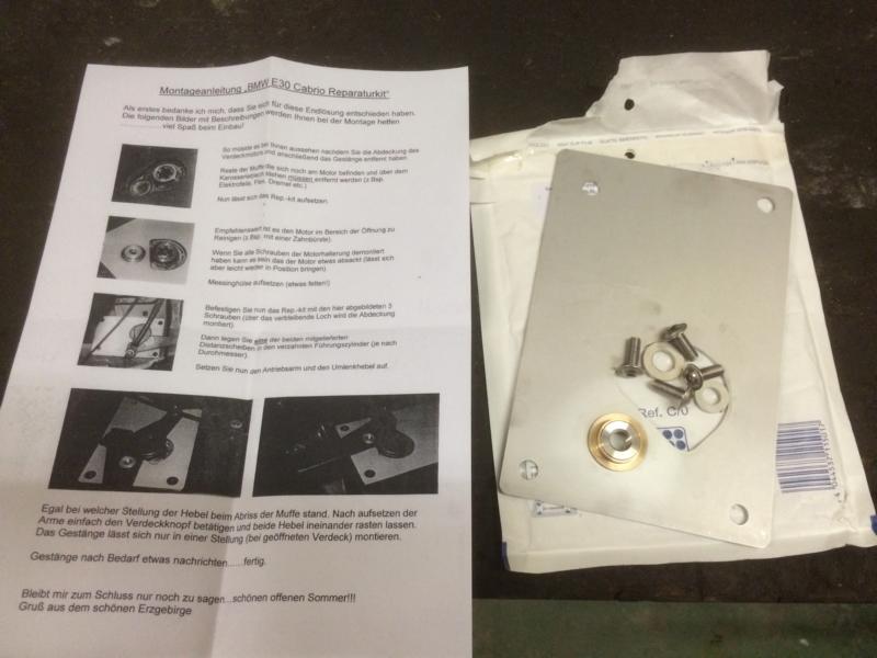 Cabrio Verdeck Teile