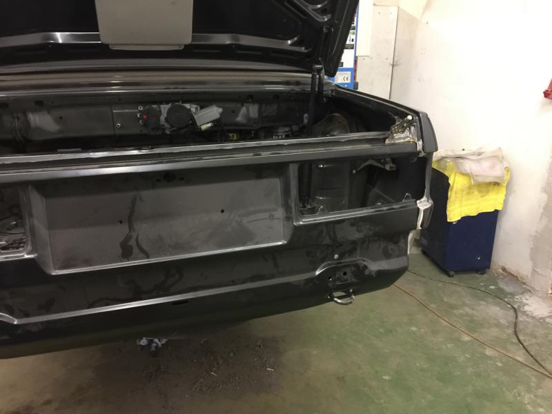 erste Anprobe Heckblech