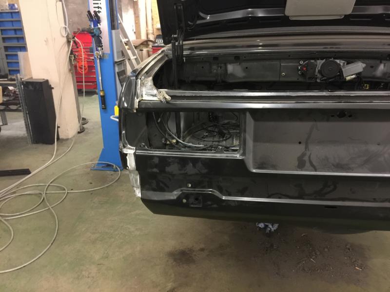 erste Anprobe Heckblech