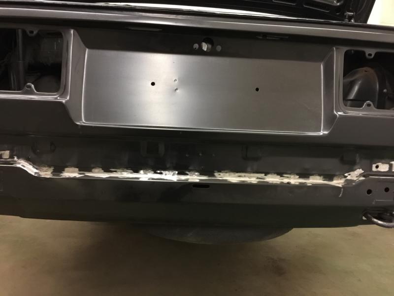 Heckblech fertig einschweißt 