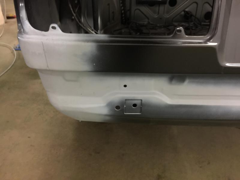 Heckblech eingeschweißt linke Seite