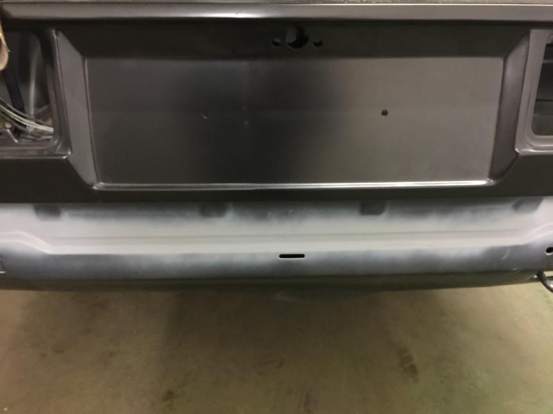 Heckblech eingeschweißt mitte