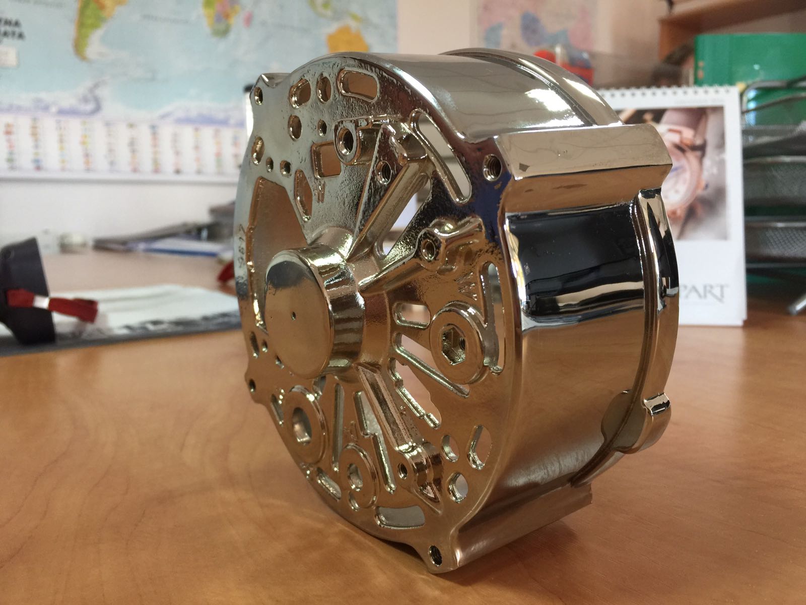 Chrom Lichtmaschinen Gehäuse